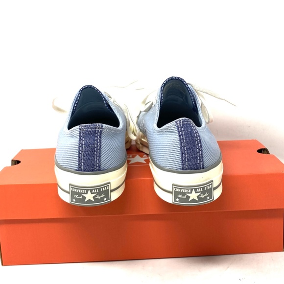 Converse Chuck 70 OX Shoes Low Top Women Size Sneakers Skate Canvas Blue A04510C - Picture 6 of 11